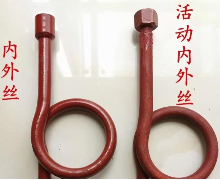 壓力表緩沖管，Y-60/100/150,M14*1.5/M20*1.5，碳鋼